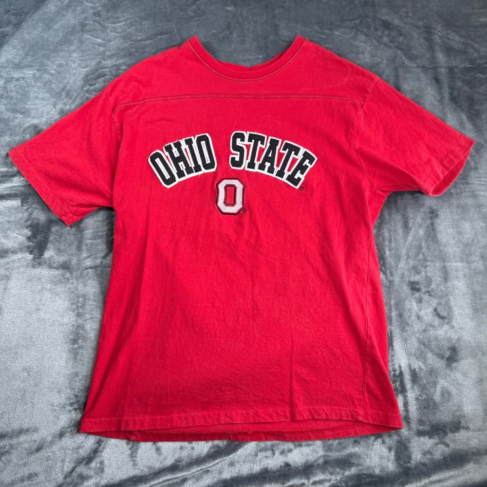 Ohio State Buckeyes J. America NCAA T-Shirt Large Red College Football Women's